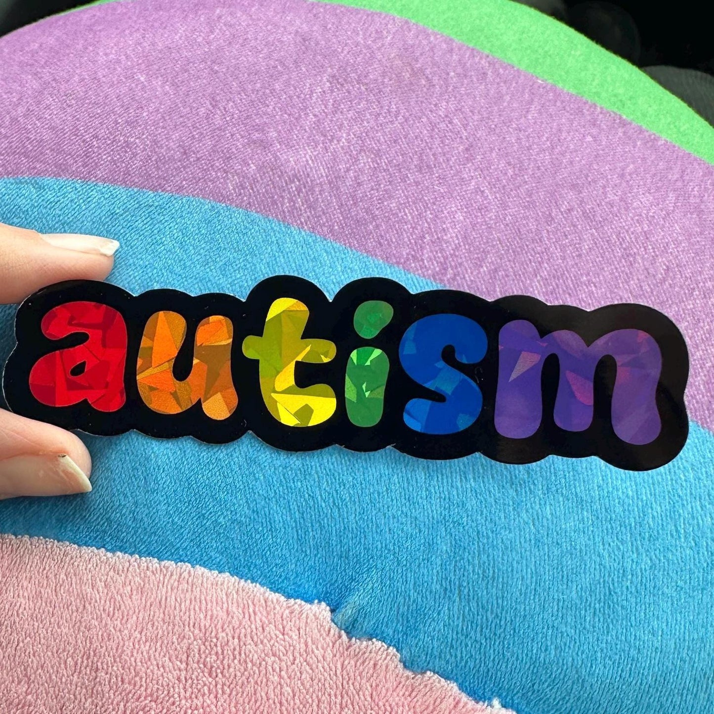 rainbow autism sticker