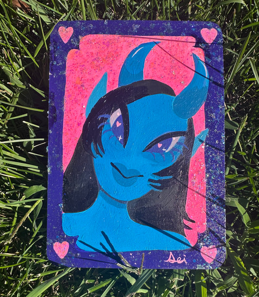 blue demon girl who loves you very much <3