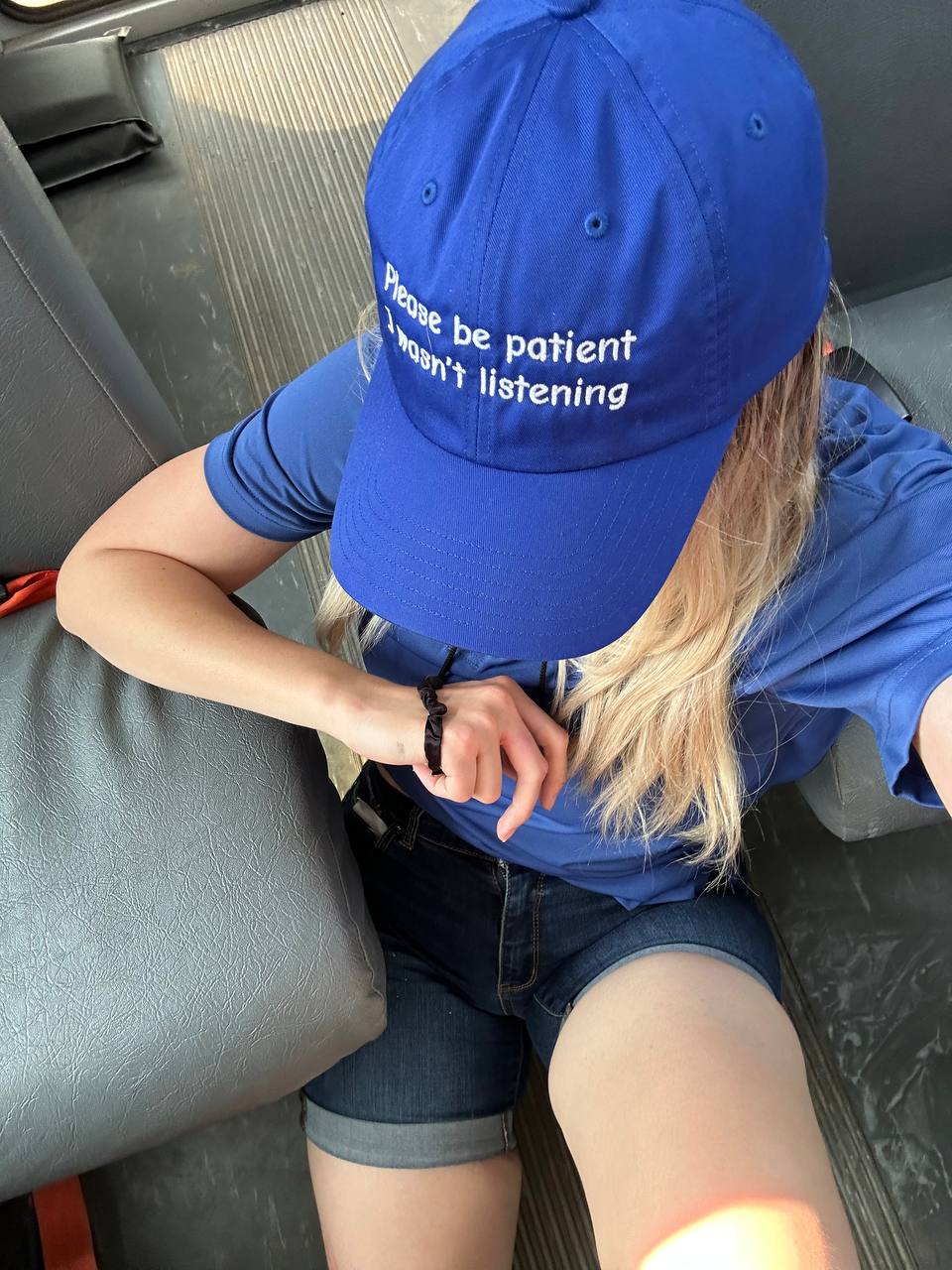 wasn't listening adjustable hat