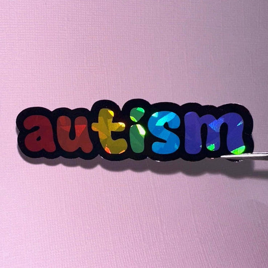 rainbow autism sticker