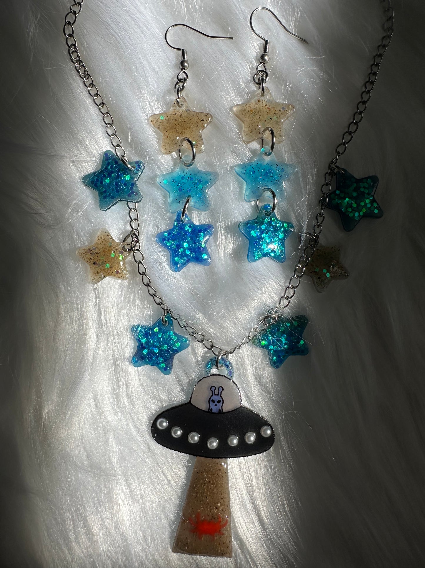 Crab Fisherman UFO Necklace