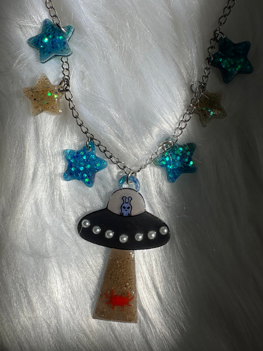 Crab Fisherman UFO Necklace