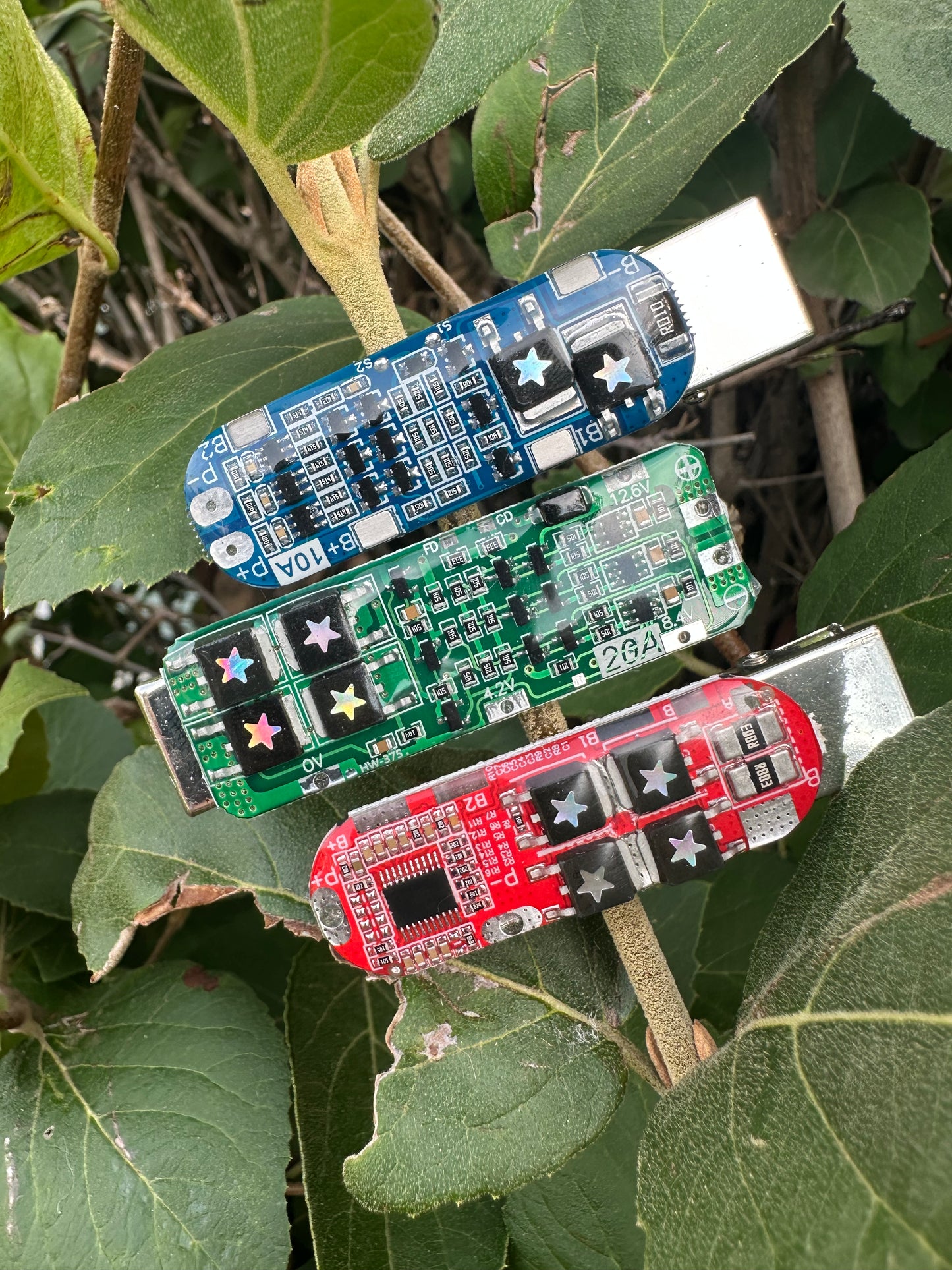 RGB circuit board hair clip set