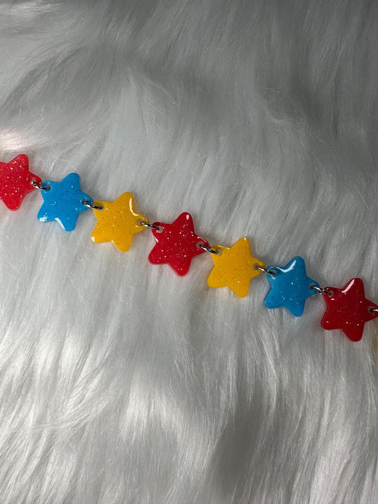 clown core star choker necklace