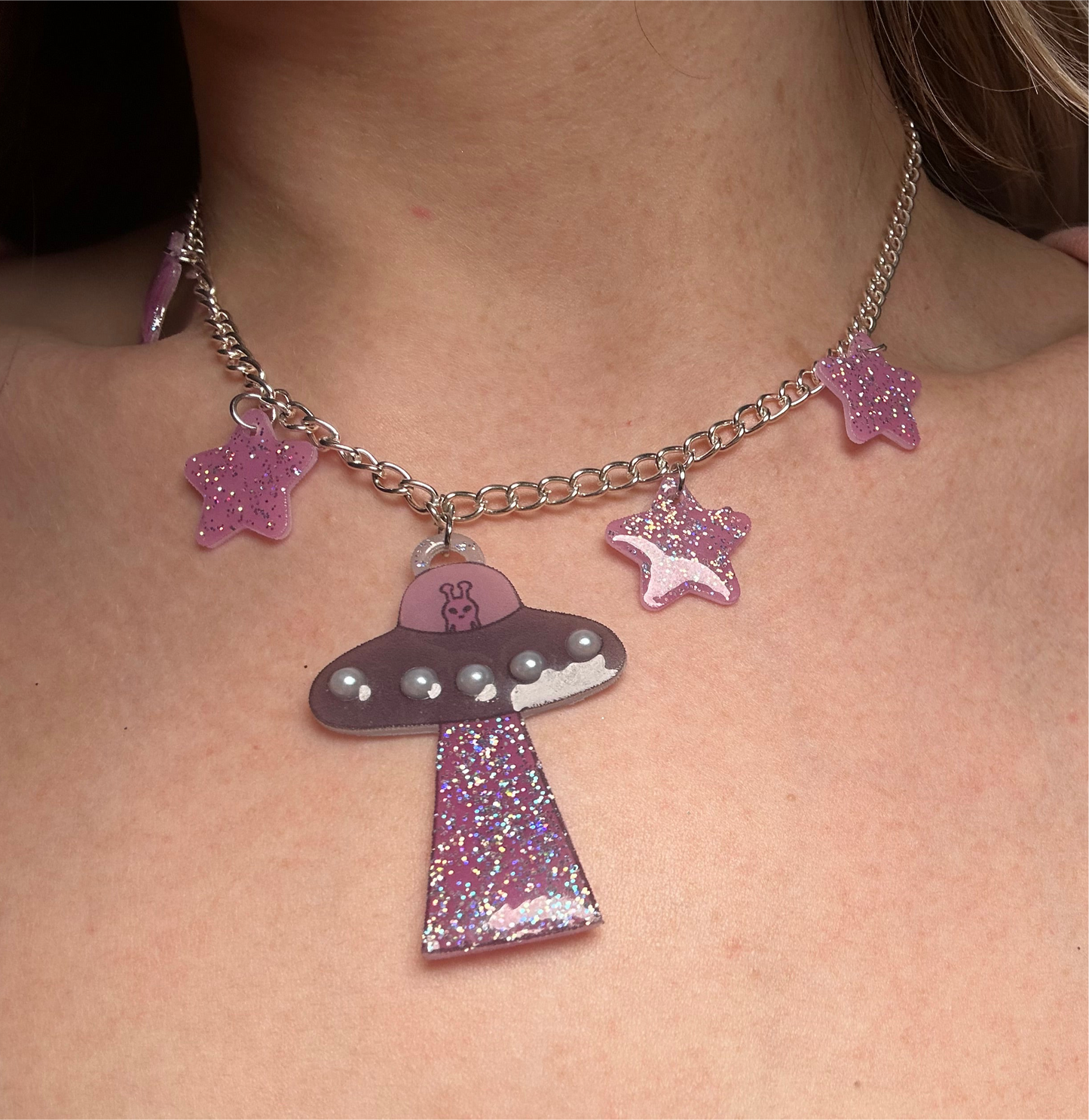 Pink Princess UFO necklace [DISCOUNT]