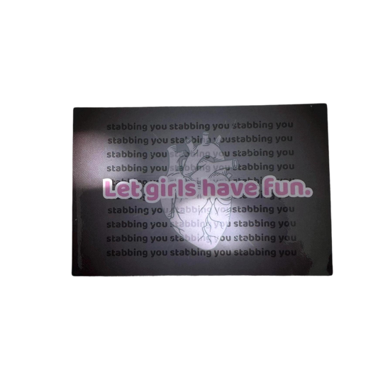 let girls have fun sticker (evil)