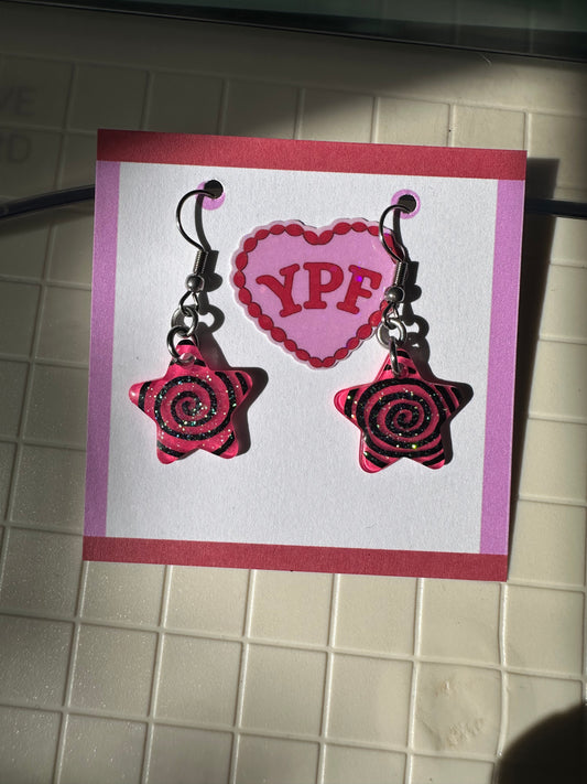 Bimbo Hypnosis Star Earrings