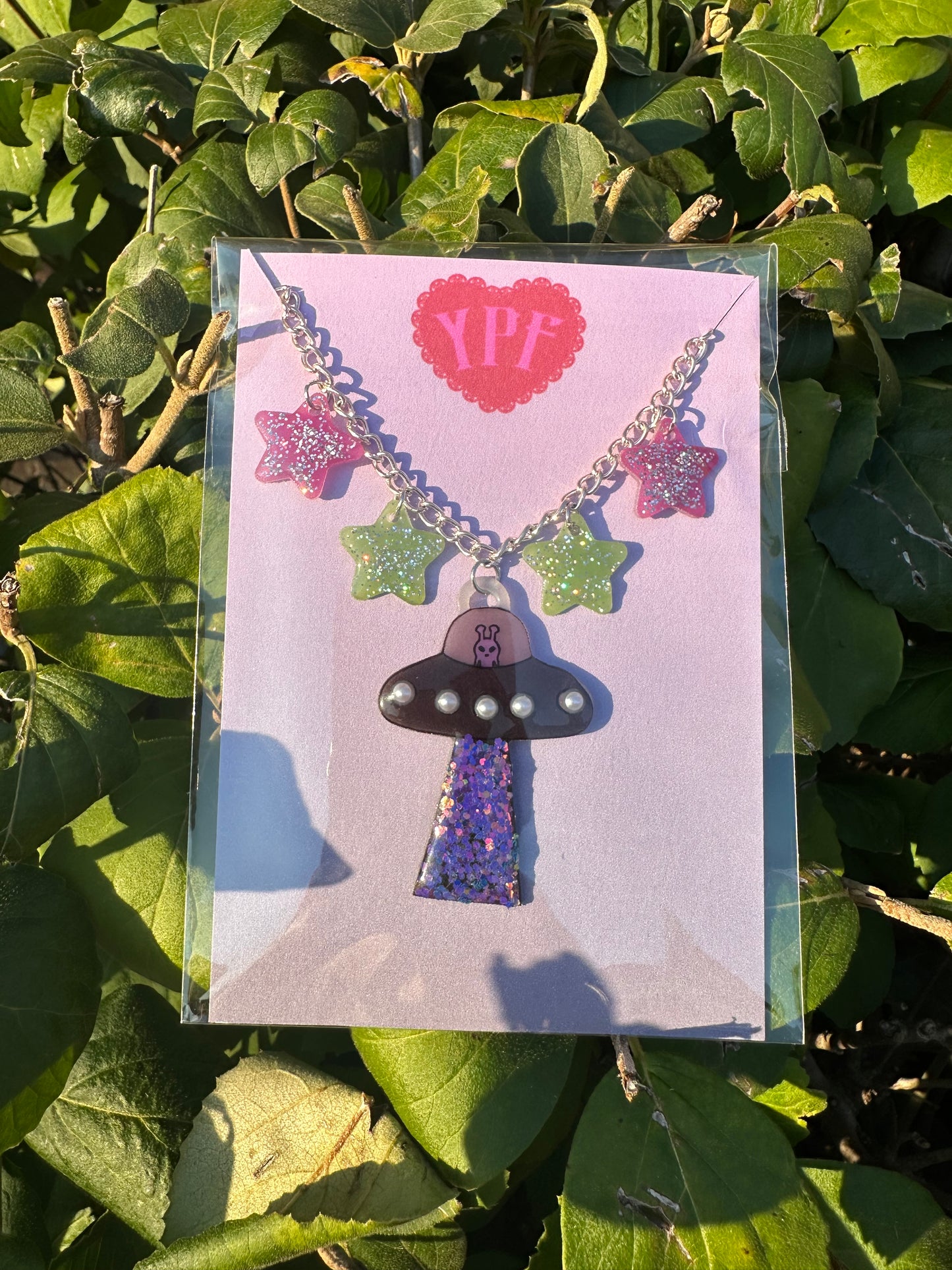 Cosmic Orchid UFO Necklace [DISCOUNT]