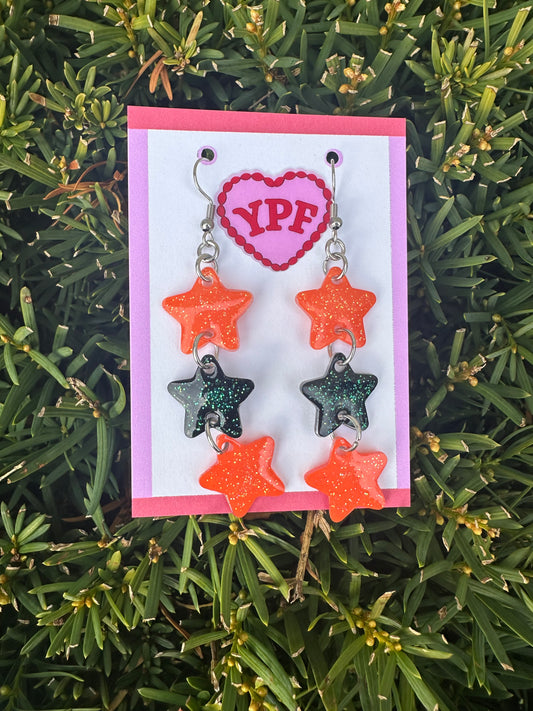 Halloween Star Earrings