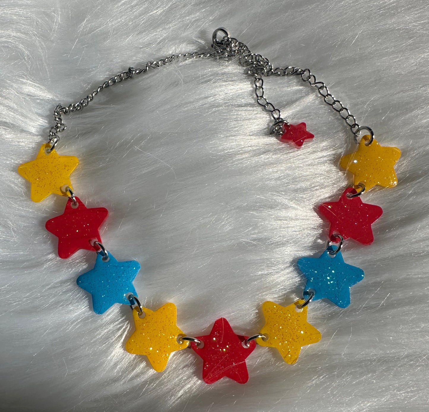 clown core star choker necklace