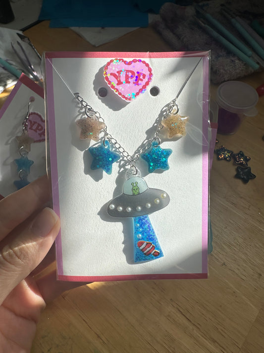 Ocean Fisherman UFO Necklace