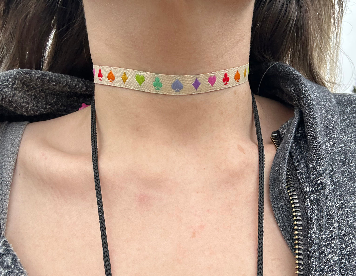 pastel suits choker necklace