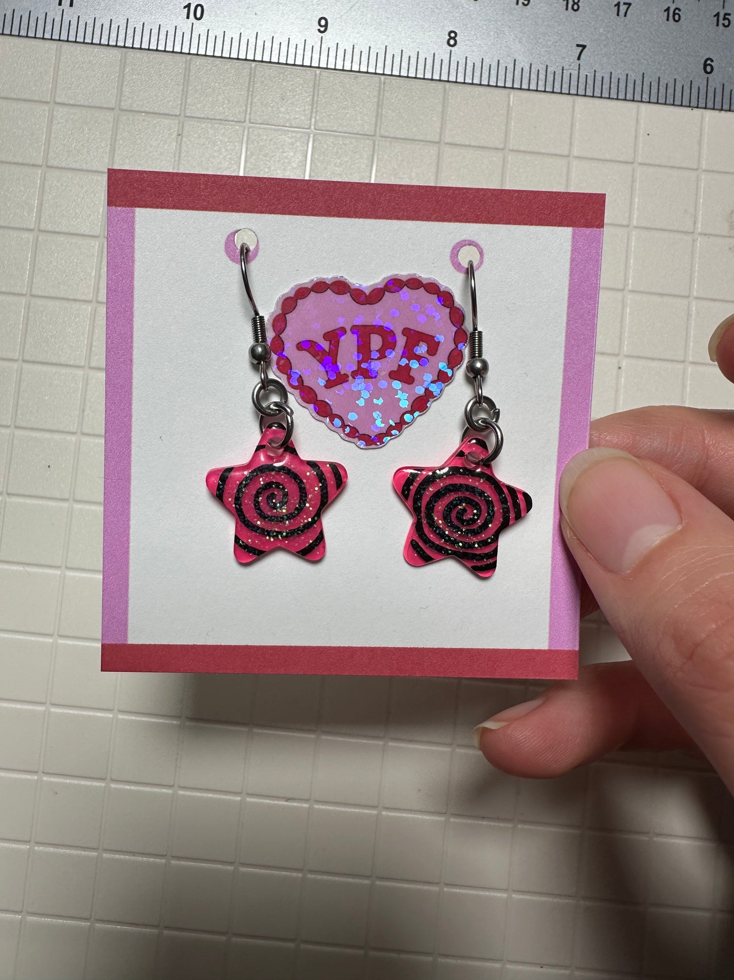 Bimbo Hypnosis Star Earrings