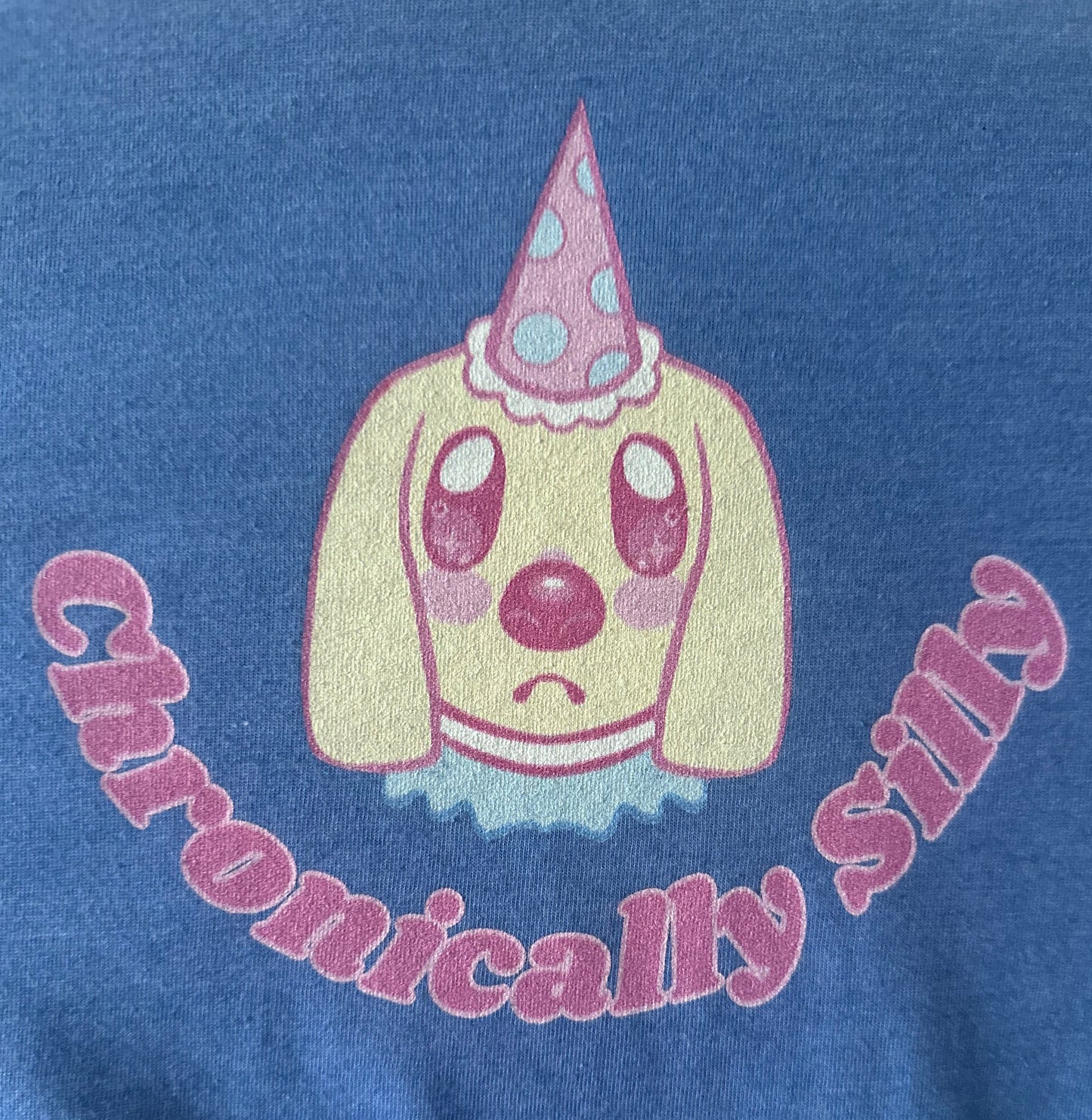 Chronically Silly Clown Pup t-shirt