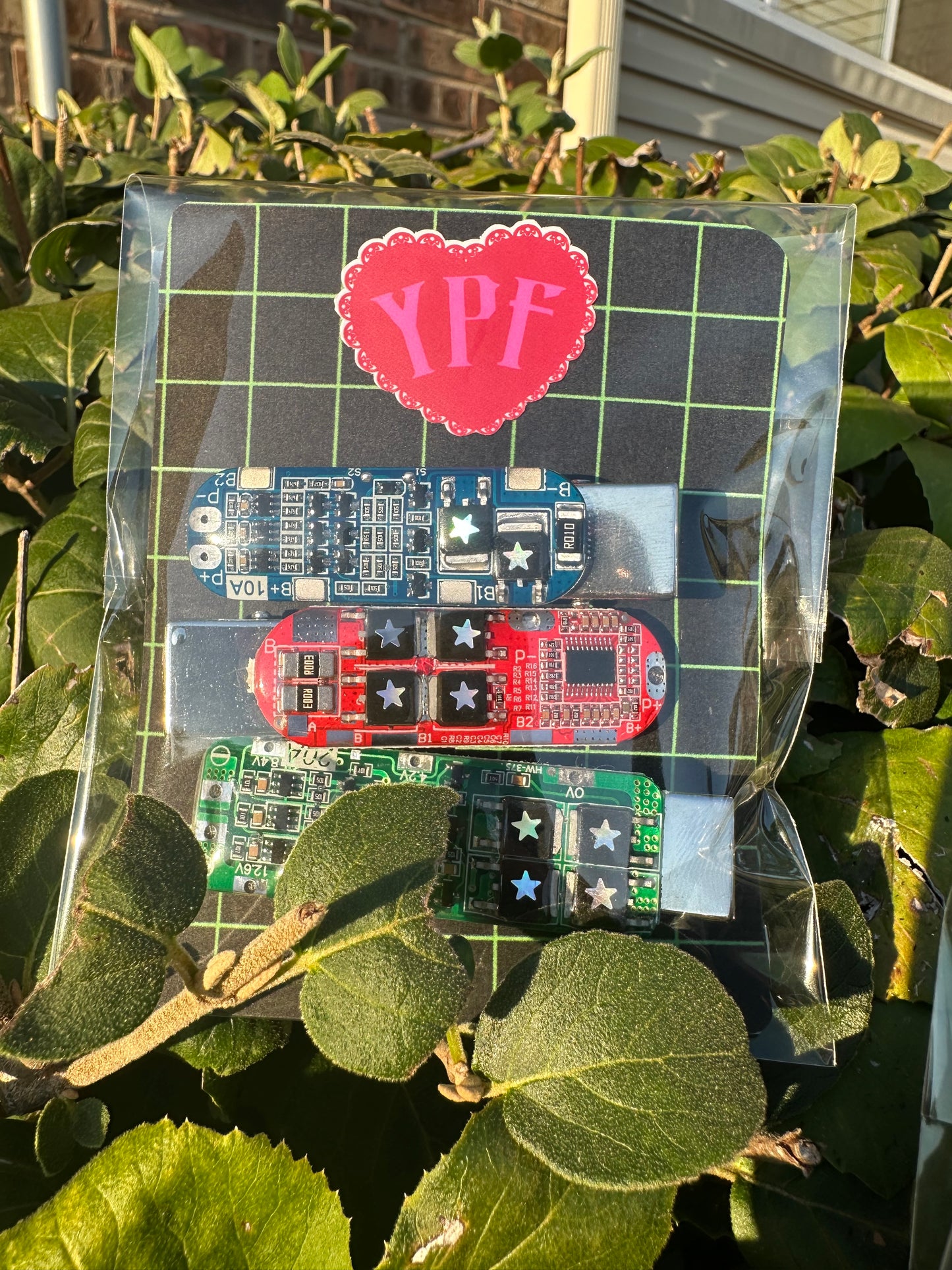 RGB circuit board hair clip set