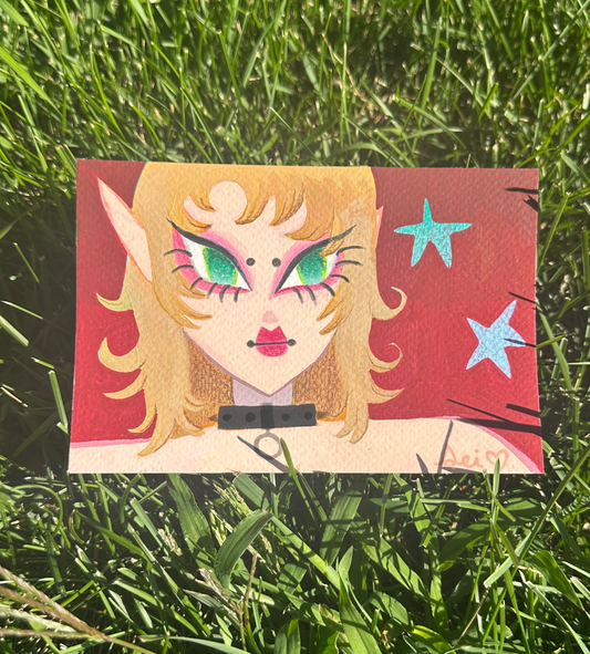 spiked blonde elf girl <3