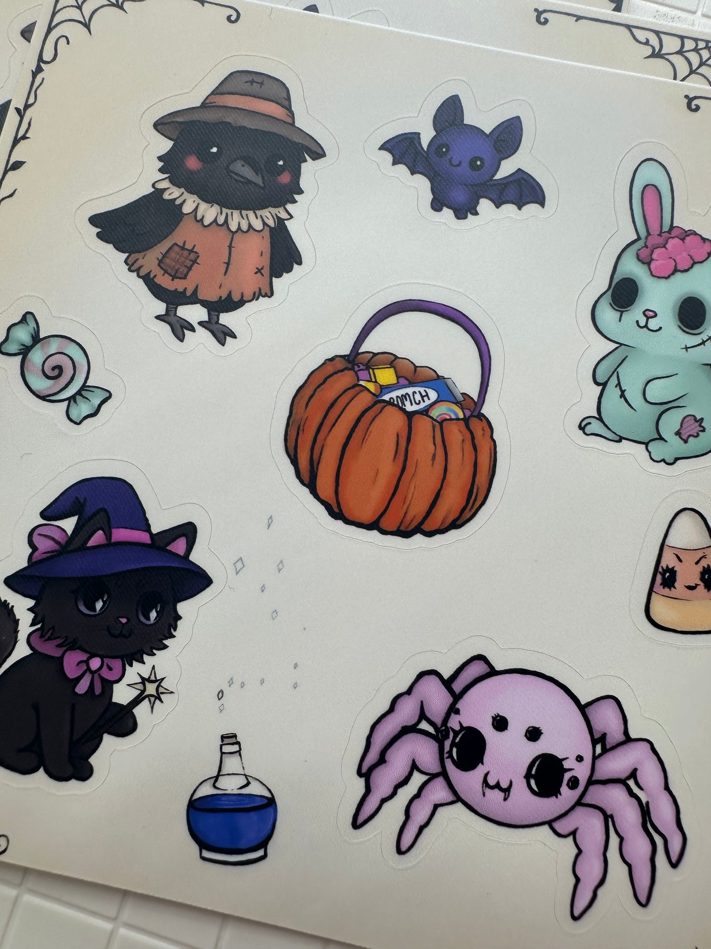 halloween cuties sticker sheet