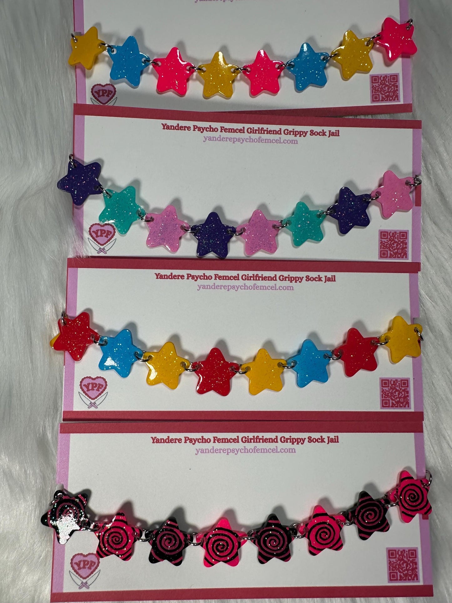 pastel star choker necklace